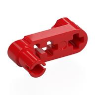 Technic Beam 3 x 0.5 Liftarm with Boss and Blocked, Squared Pin Hole (Red)