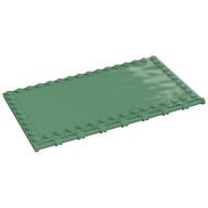 Plate Special 10 x 16 with Studs on Edges and Bar Handles on 1 Side (Sand Green)