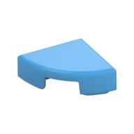 Tile Round 1 x 1 Quarter (Medium Blue)