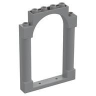 Panel 1 x 6 x 7 with 2 Columns and Arch (Light Bluish Gray)