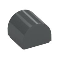 Brick Curved 1 x 1 x 2/3 Double Curved Top, No Studs (Dark Bluish Gray)