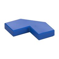 Tile Special 2 x 2 Corner with Cut Corner - Facet (Blue)