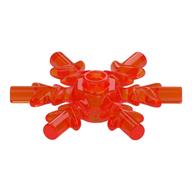Snowflake / Star 4 x 4 (Trans-Neon Orange)