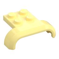Wheel Arch, Mudguard 3 x 4 with 2 x 2 Plate (Bright Light Yellow)