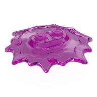 Plate Special, Wave / Power Burst / Flame, with Two Studs (Trans-Dark Pink)