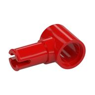 Technic Pin Connector Hub with 1 Pin with Friction Ridges Lengthwise [Centered Friction Ridge] (Red)