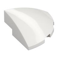 Brick Round Corner, Curved 3 x 3 x 1 Quarter Circle (White)