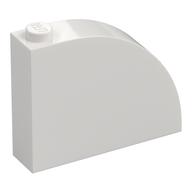 Brick Curved 1 x 4 x 2 2/3 (White)
