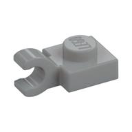 Plate Special 1 x 1 with Clip Horizontal [Thick Open O Clip] (Light Bluish Gray)