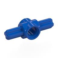 Technic Pin Connector Hub with 2 Axles (Blue)