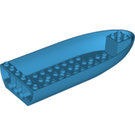 Aircraft Fuselage Bottom 6 x 16 x 2 (Dark Azure)