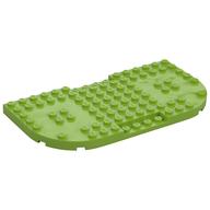 Plate Special 8 x 16 x 2/3, Two Rounded Corners, Reduced Stud Sections (Lime)
