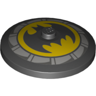 Dish 4 x 4 Inverted [Radar] with Batman Logo Print (Black)