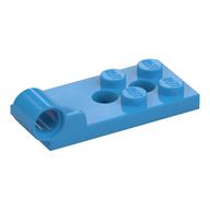 Hinge Plate 2 x 4 with Pin Hole with 2 Holes - Bottom (Dark Azure)