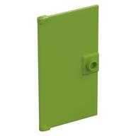 Door 1 x 4 x 6 Smooth with Chamfered Handle Plinth (Lime)