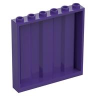 Panel 1 x 6 x 5 [Vertical Corrugated] (Dark Purple)