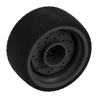 Wheel Rim 24 x 12 with Black Tyre (Pearl Titanium)