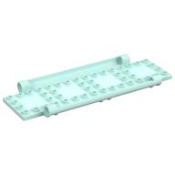 Plate Special Book Cover Back 6 x 16 with Pin Holes (Light Aqua)