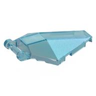 Windscreen 6 x 4 x 1 Hexagonal with Handle (Opal Trans-Light Blue)