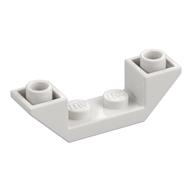 Brick Sloped Inverted 45° 4 x 1 Double with 1 x 2 Recessed (White)