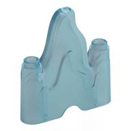 Rock / Ice / Flames, 1 x 4 with 2 Studs on the Edges (Opal Trans-Light Blue)