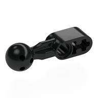 Technic Beam 1 x 2 with Ball Joint Holes in Ball (Black)