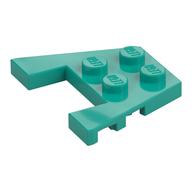 Wedge Plate 3 x 4 with Stud Notches [Reinforced Underside] (Dark Turquoise)