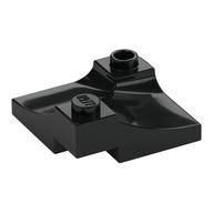 Brick Curved, Internal Double, 3 x 3 with 1/3 Inverted Cutout, Corner (Black)