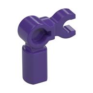 Bar Holder with Clip and 90° Angle (Mechanical Leg) (Dark Purple)