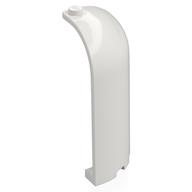 Panel 3 x 3 x 6 Corner Convex with Curved Top (White)