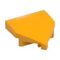 Brick Wedged, Curved 2 x 2 with Stud Notches (Bright Light Orange)