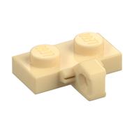 Hinge Plate 1 x 2 Locking with 1 Finger on Side, without Groove (Tan)