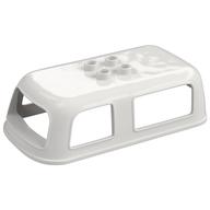 Duplo Car Body, Camper / Caravan Roof, 4 Top Studs (White)