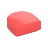 Tile Round 1 x 1 Half Circle (Coral)