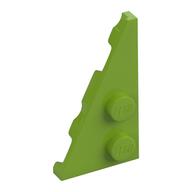 Wedge Plate 2 x 4 27° Left (Lime)