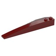 Brick Wedged, Curved 10 x 3 Right (Dark Red)