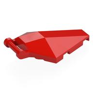 Windscreen 6 x 4 x 1 Hexagonal with Handle (Red)