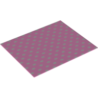 Duplo Blanket 8 x 10 with White Spots Print (Bright Pink)