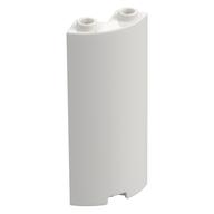Cylinder Quarter 2 x 2 x 5 (Wall) (White)
