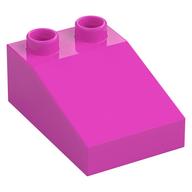 Duplo Brick 3 x 2 Slope 33° (Dark Pink)