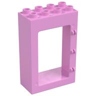 Duplo Door Frame 2 x 4 x 5 (Bright Pink)