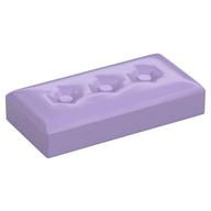 Duplo Tile 2 x 4 with Cushion Pattern (Lavender)