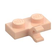 Plate Special 1 x 2 with Clip Horizontal on Side (Light Nougat)