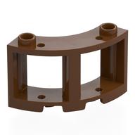Window Round 3 x 3 x 2 (Reddish Brown)