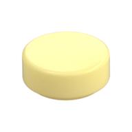 Tile Round 1 x 1 (Bright Light Yellow)