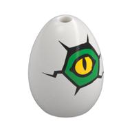 Food Egg with 1.5mm Hole with Yellow Eye Print (White)