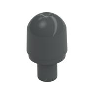 Light Cover 1 x 1 Round with Internal Bar / Bionicle Barraki Eye (Dark Bluish Gray)