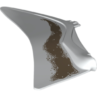 Animal Body Part, Dinosaur, Quetzalcoatlus Wing, Left with Dark Tan Markings Print (White)
