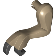 Animal Body Part, Dinosaur, Tyrannosaurus Rex Arm / Leg, Left, Small, Black Claws Print (Dark Tan)