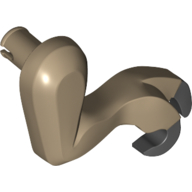 Animal Body Part, Dinosaur, Tyrannosaurus Rex Arm / Leg, Right, Small, Black Claws Print (Dark Tan)